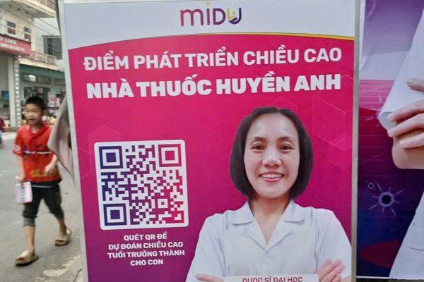 Biển Điểm phát triển chiều cao Nhà thuốc Huyền Anh